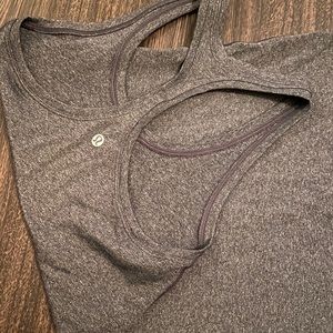 Lululemon dark grey racerback tank
